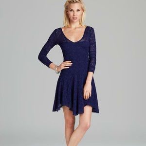 NWT Free People True Navy Katya Lace Dress